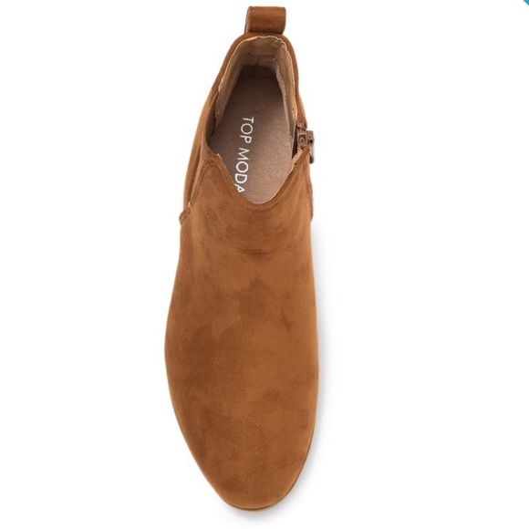 NEW Top Moda Tan Brown Booties - Picture 3 of 15